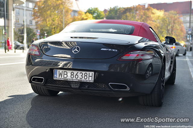 Mercedes SLS AMG spotted in Warsaw, Poland