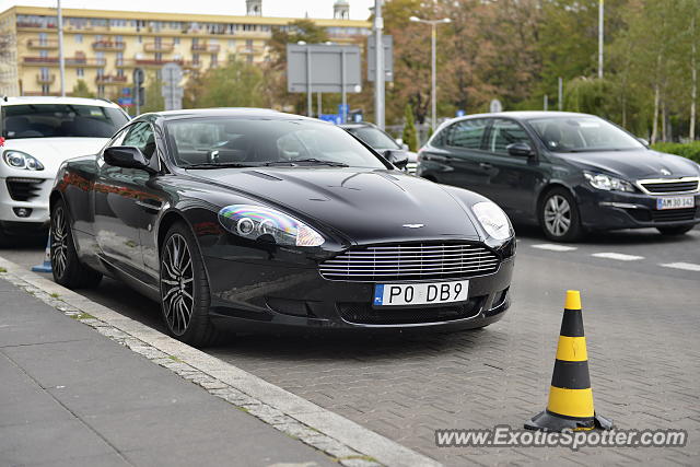 Aston Martin DB9 spotted in Warsaw, Poland