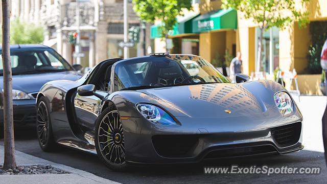 Porsche 918 Spyder spotted in Monterey, California