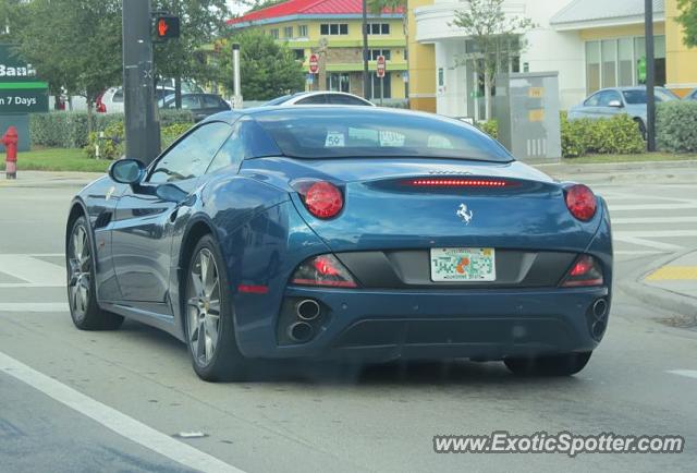 Ferrari California spotted in Fort Lauderdale, Florida