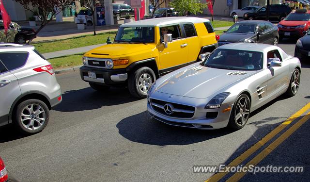 Mercedes SLS AMG spotted in Arlington, Virginia