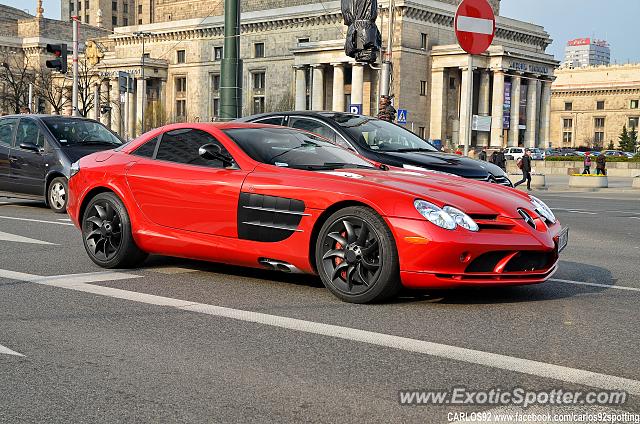 Mercedes SLR spotted in Warsaw, Poland