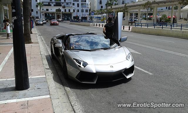 Lamborghini Aventador spotted in Marbella, Spain