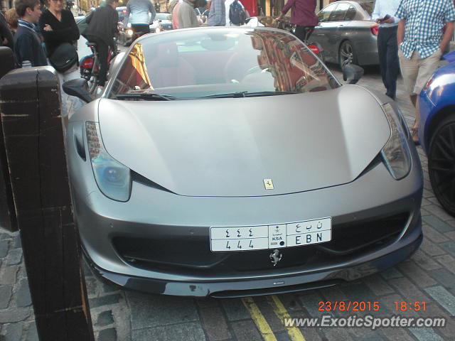 Ferrari 458 Italia spotted in London, United Kingdom