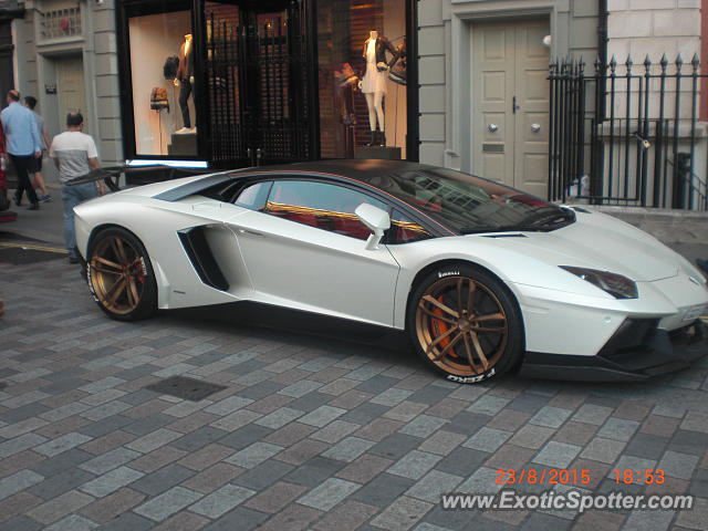 Lamborghini Aventador spotted in London, United Kingdom