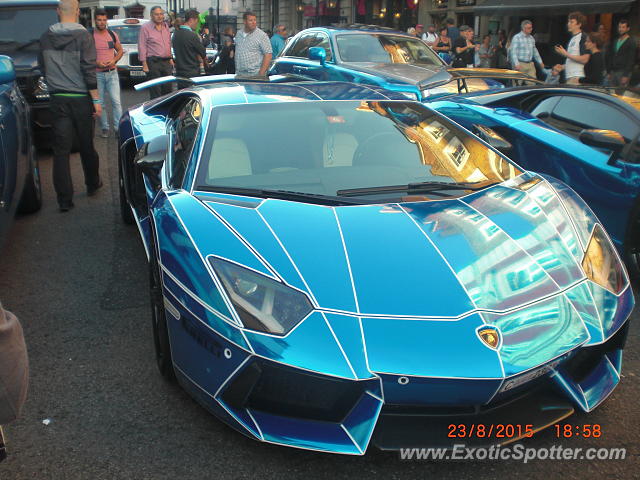 Lamborghini Aventador spotted in London, United Kingdom