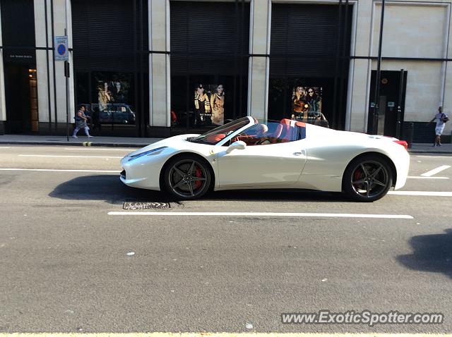 Ferrari 458 Italia spotted in London, United Kingdom