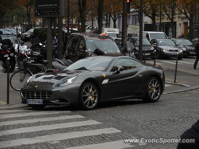 Ferrari California spotted in Paris, France