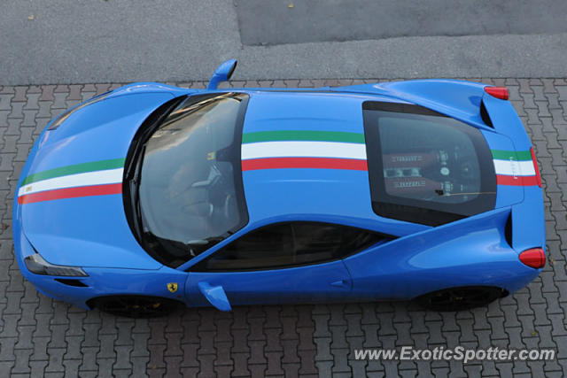 Ferrari 458 Italia spotted in Visp, Switzerland