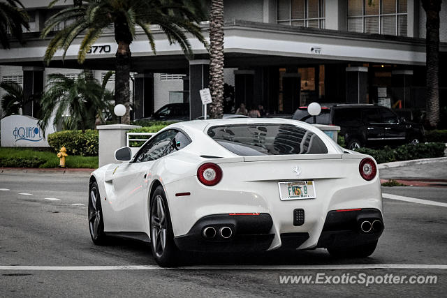 Ferrari F12 spotted in Miami Beach, Florida