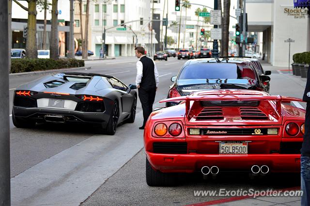 Lamborghini Aventador spotted in Beverly Hills, California