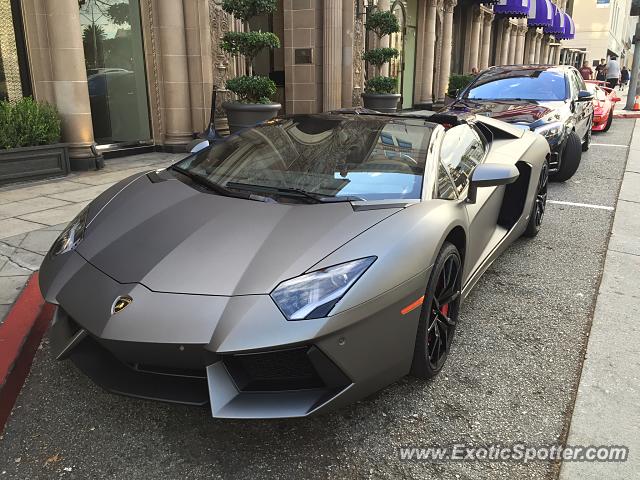 Lamborghini Aventador spotted in Beverly Hills, California