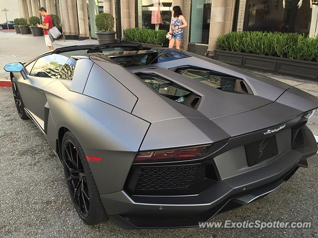 Lamborghini Aventador spotted in Beverly Hills, California