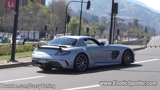 Mercedes SLS AMG spotted in Santiago, Chile