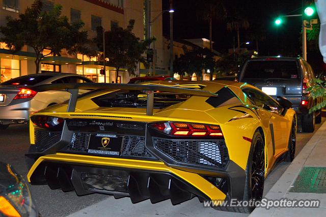 Lamborghini Aventador spotted in Beverly Hills, California