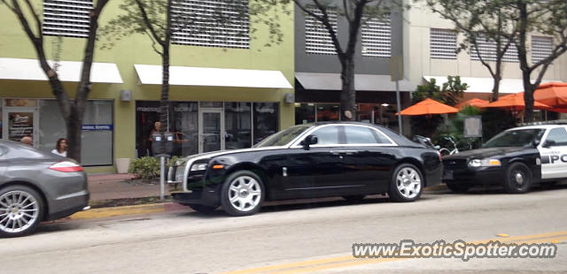 Rolls-Royce Ghost spotted in Miami Beach, Florida