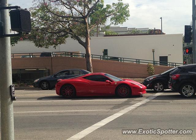 Ferrari 458 Italia spotted in Beverly Hills, California