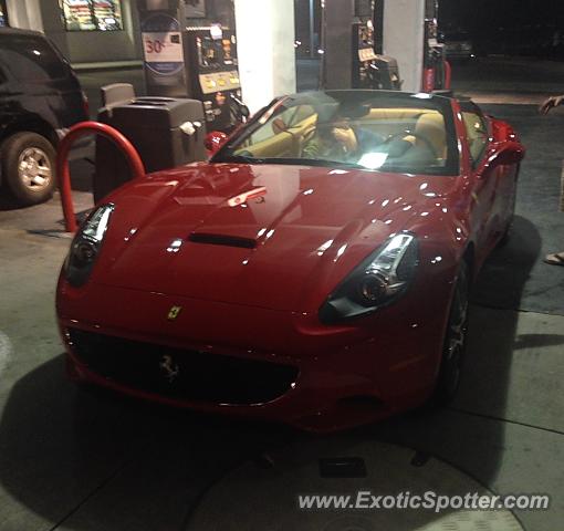 Ferrari California spotted in Capistrano Beach, California