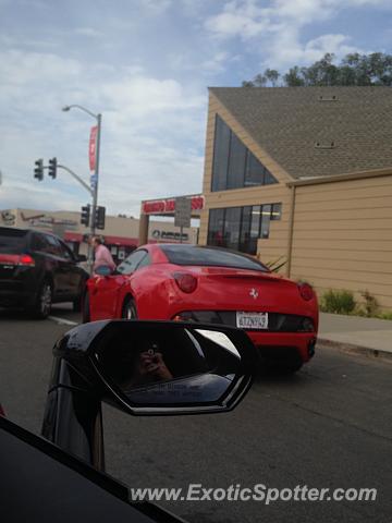 Ferrari California spotted in La Jolla, California