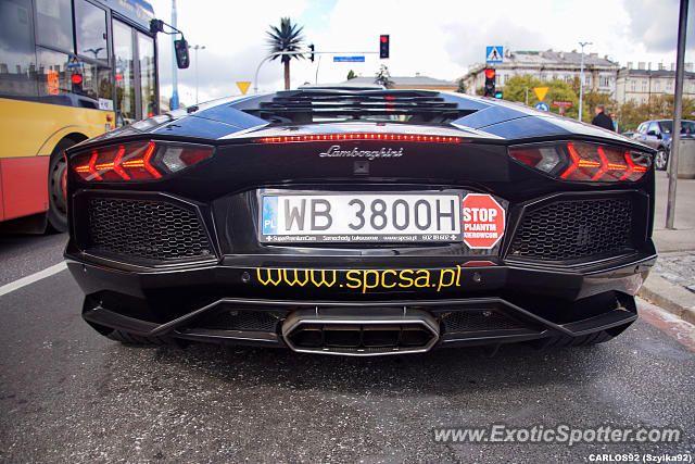 Lamborghini Aventador spotted in Warsaw, Poland