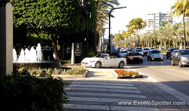 Maserati GranCabrio spotted in Bal Harbour, Florida