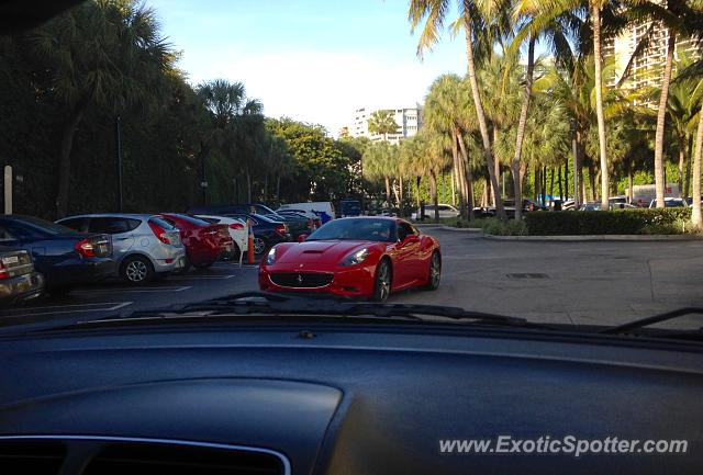 Ferrari California spotted in Bal Harbour, Florida