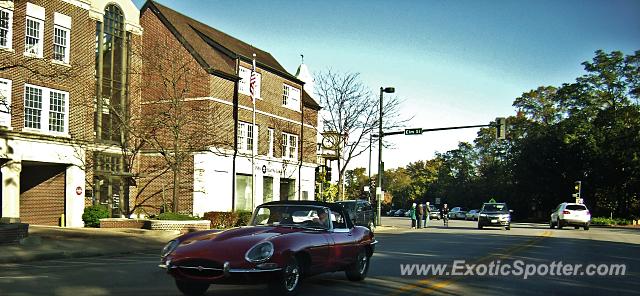 Jaguar E-Type spotted in Winnetka, Illinois