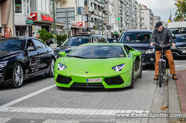 Lamborghini Aventador spotted in Knokke-Heist, Belgium