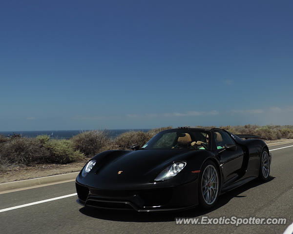 Porsche 918 Spyder spotted in Newport Beach, California