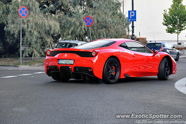 Ferrari 458 Italia spotted in Warsaw, Poland