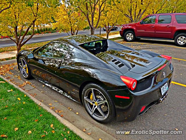 Ferrari 458 Italia spotted in GreenwoodVillage, Colorado