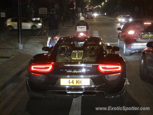 Porsche 918 Spyder spotted in London, United Kingdom