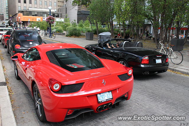 Ferrari 458 Italia spotted in Toronto, Canada