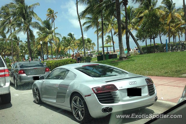 Audi R8 spotted in Miami Beach, Florida