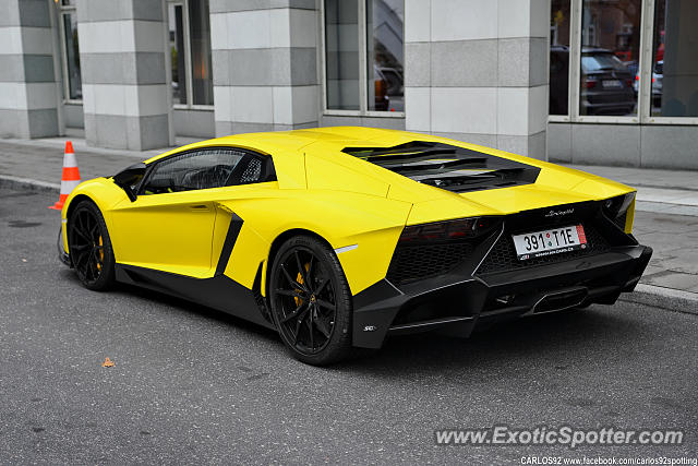 Lamborghini Aventador spotted in Warsaw, Poland