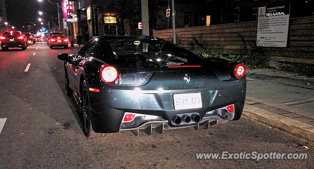 Ferrari 458 Italia spotted in Toronto, Canada