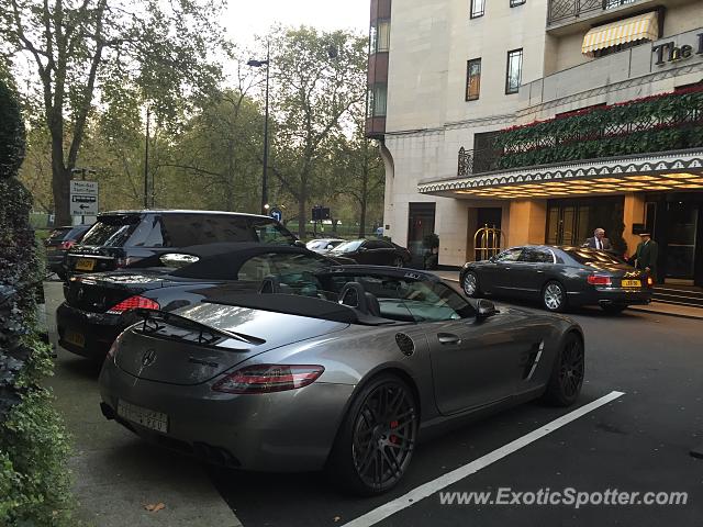 Mercedes SLS AMG spotted in London, United Kingdom