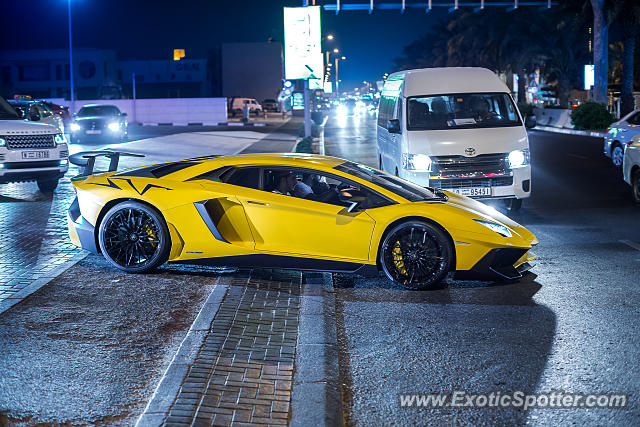 Lamborghini Aventador spotted in Dubai, United Arab Emirates