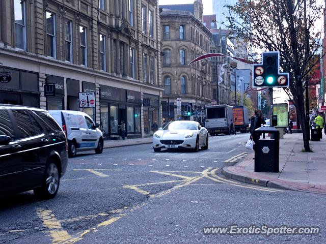 Ferrari California spotted in Manchester, United Kingdom