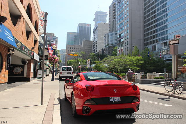 Ferrari California spotted in Toronto, Canada