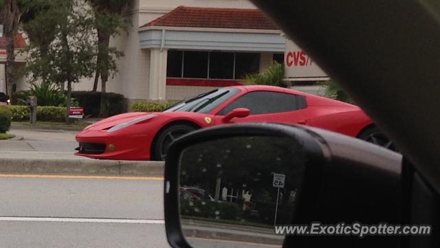 Ferrari 458 Italia spotted in Stuart, Florida