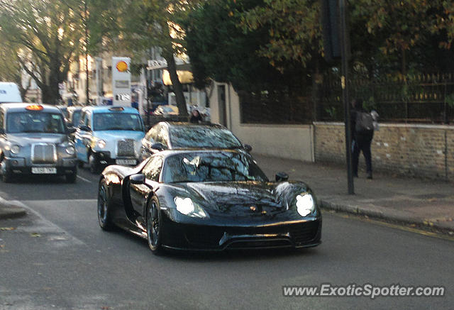 Porsche 918 Spyder spotted in London, United Kingdom