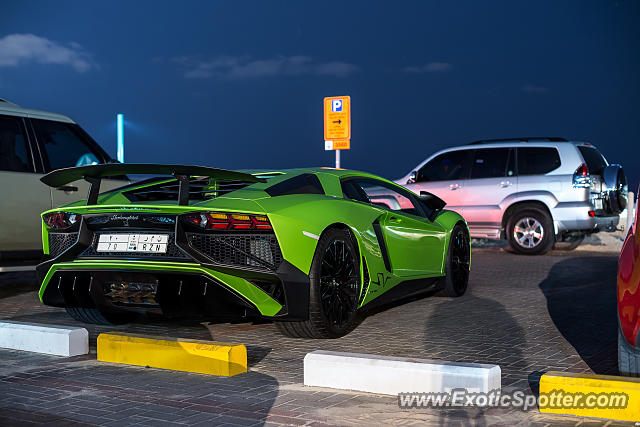 Lamborghini Aventador spotted in Dubai, United Arab Emirates