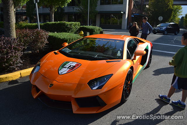 Lamborghini Aventador spotted in Bellevue, Washington