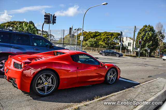 Ferrari 458 Italia spotted in Sydney, Australia