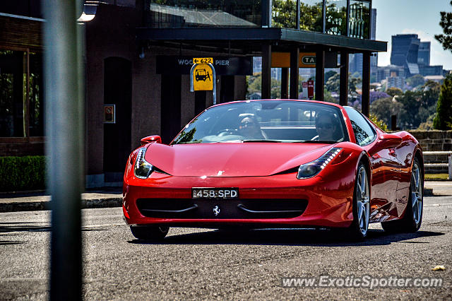 Ferrari 458 Italia spotted in Sydney, Australia