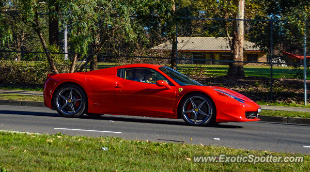 Ferrari 458 Italia spotted in Sydney, Australia