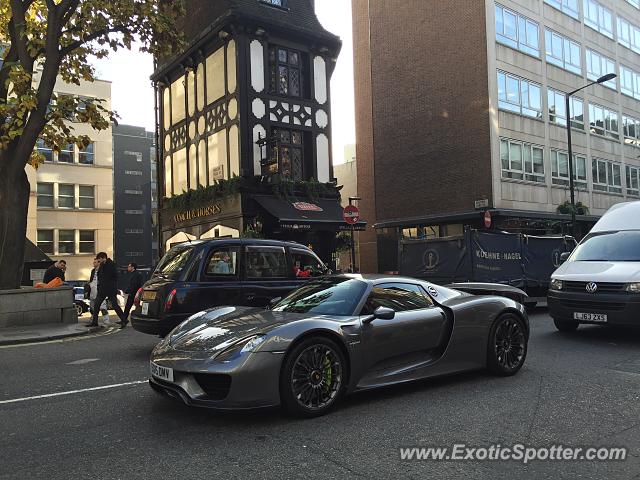 Porsche 918 Spyder spotted in London, United Kingdom