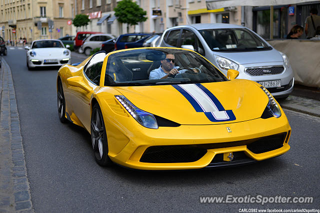 Ferrari 458 Italia spotted in Warsaw, Poland