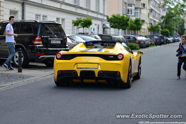 Ferrari 458 Italia spotted in Warsaw, Poland